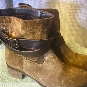 Brown Suede Ankle Boots